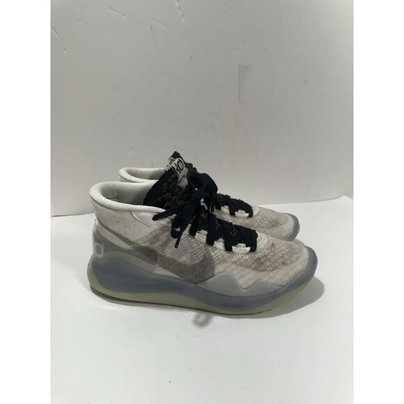 Nike KD 12 TB Wolf Wh/Bl Glow In Dark CN9518-100 Shoes Mens Kevin Durant Sz‎ 6.5 - Picture 5 of 12